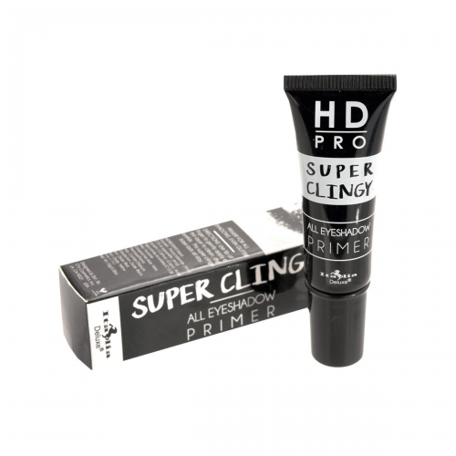 HD Pro Super Clingy Eyeshadow Primer, es un Primer que fija la Sombra De Ojos y maximiza la vitalidad del color. Evita que la sombra de ojos se corra, desvanezca o se resquebraje. Fija todo el día y noche.