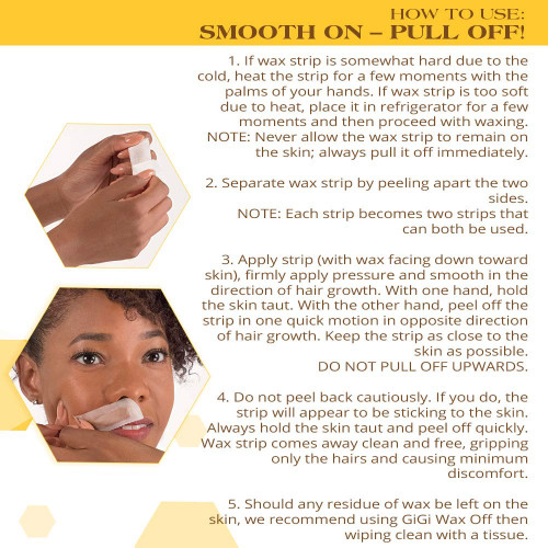 Simply Gigi Ready To Use Wax Strips For Face & Body 0309 4