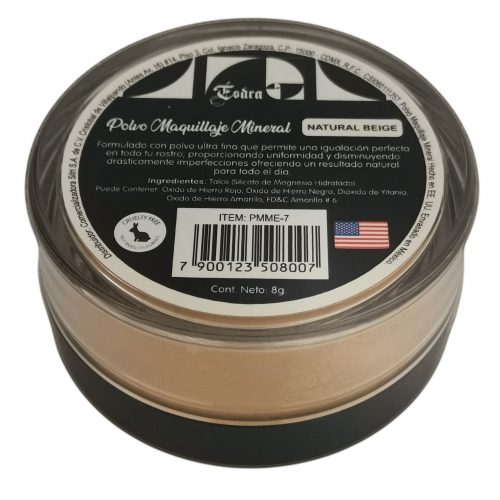 Maquillaje En Polvo Mineral Esdra Proffesional Natural Beige PMME7