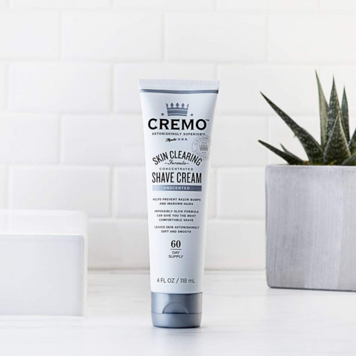 Cremo Skin Clearing Shave Cream Unscented 4oz