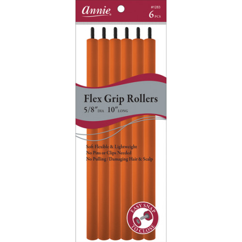 Annie Rollers flexibles 5/8In Dia 10In Long 6Ct Orange 01283