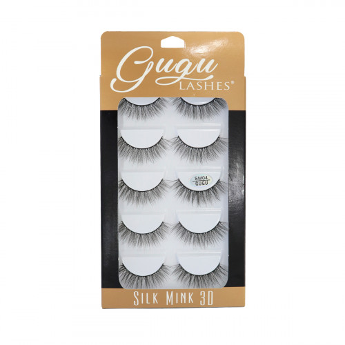 Gugu Lashes Pestañas Postizas Silk Mink 3D SI-SM04