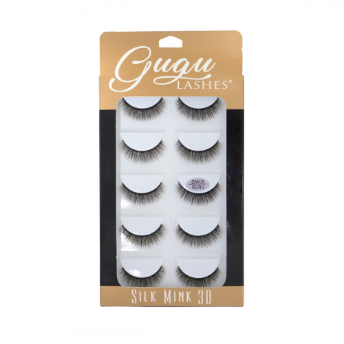 Gugu Lashes Pestañas Postizas Silk Mink 3D SI-SM05