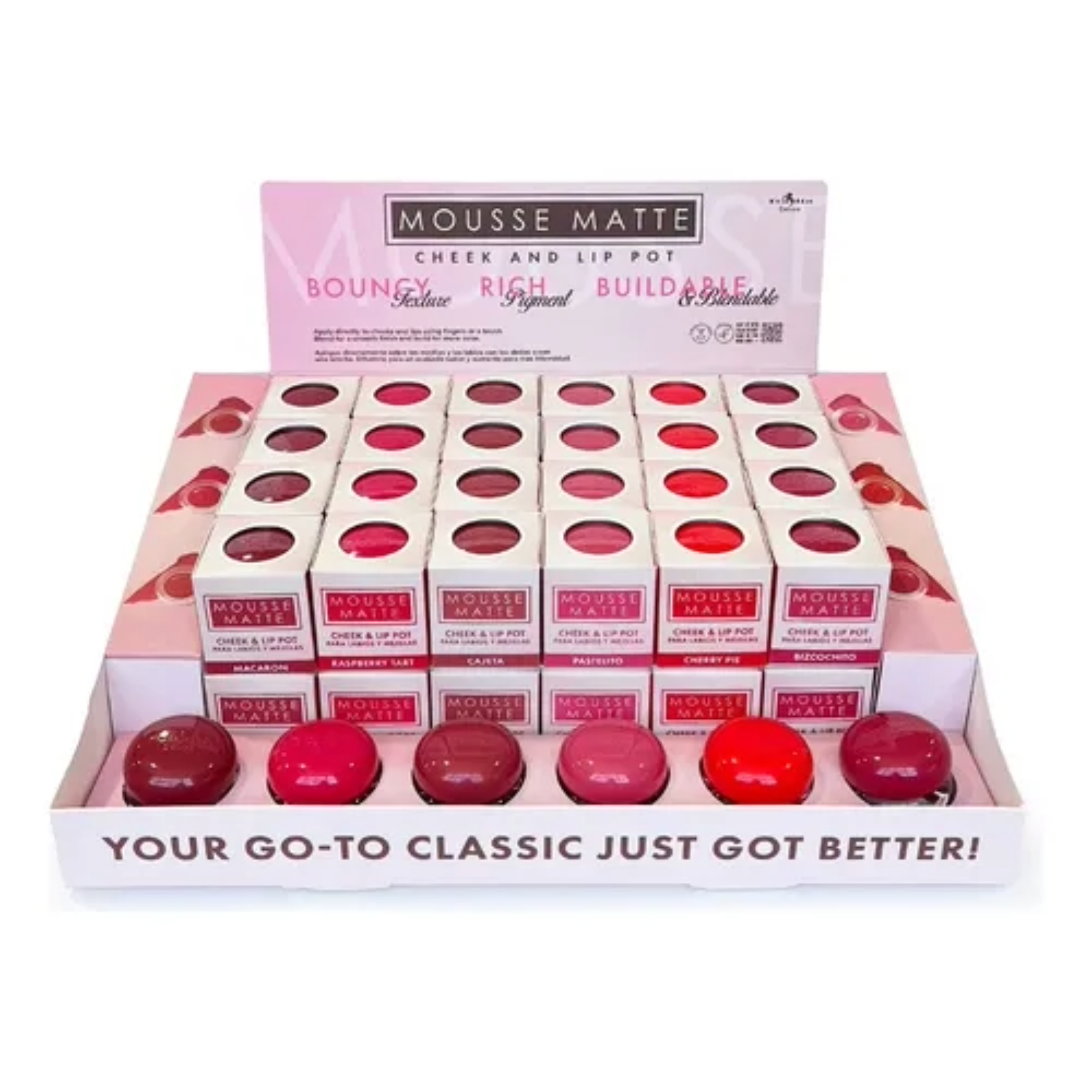 Italia Deluxe Mousse Matte Para Labios Y Mejillas 309MPB c/48 pz.