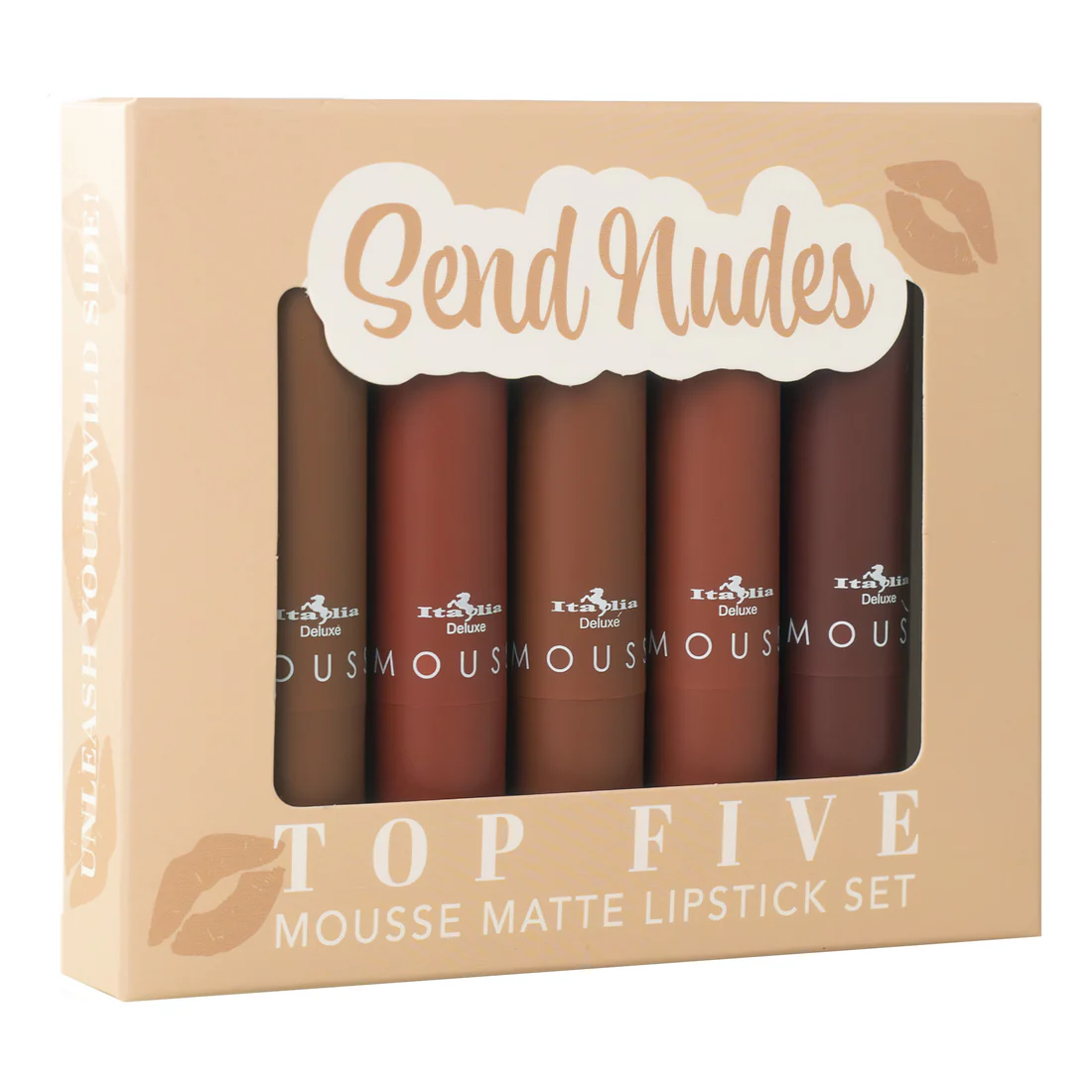 Italia Deluxe Set Labial Matte 191-S3 Send Nudes c/3 pz.