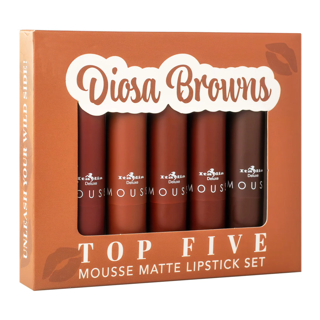 Italia Deluxe Set Labial Matte 191-S6 Diosa Browns c/3 pz.