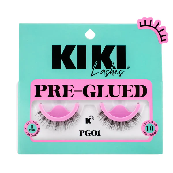 Kiki Lashes Pestaña Pre-Glued c/3 pz.