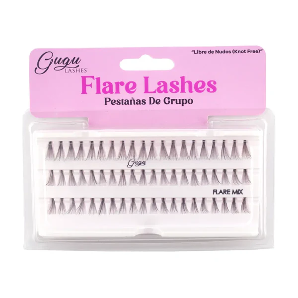 Gugu Lashes Pestaña Flare Lashes Mix c/12 pz.